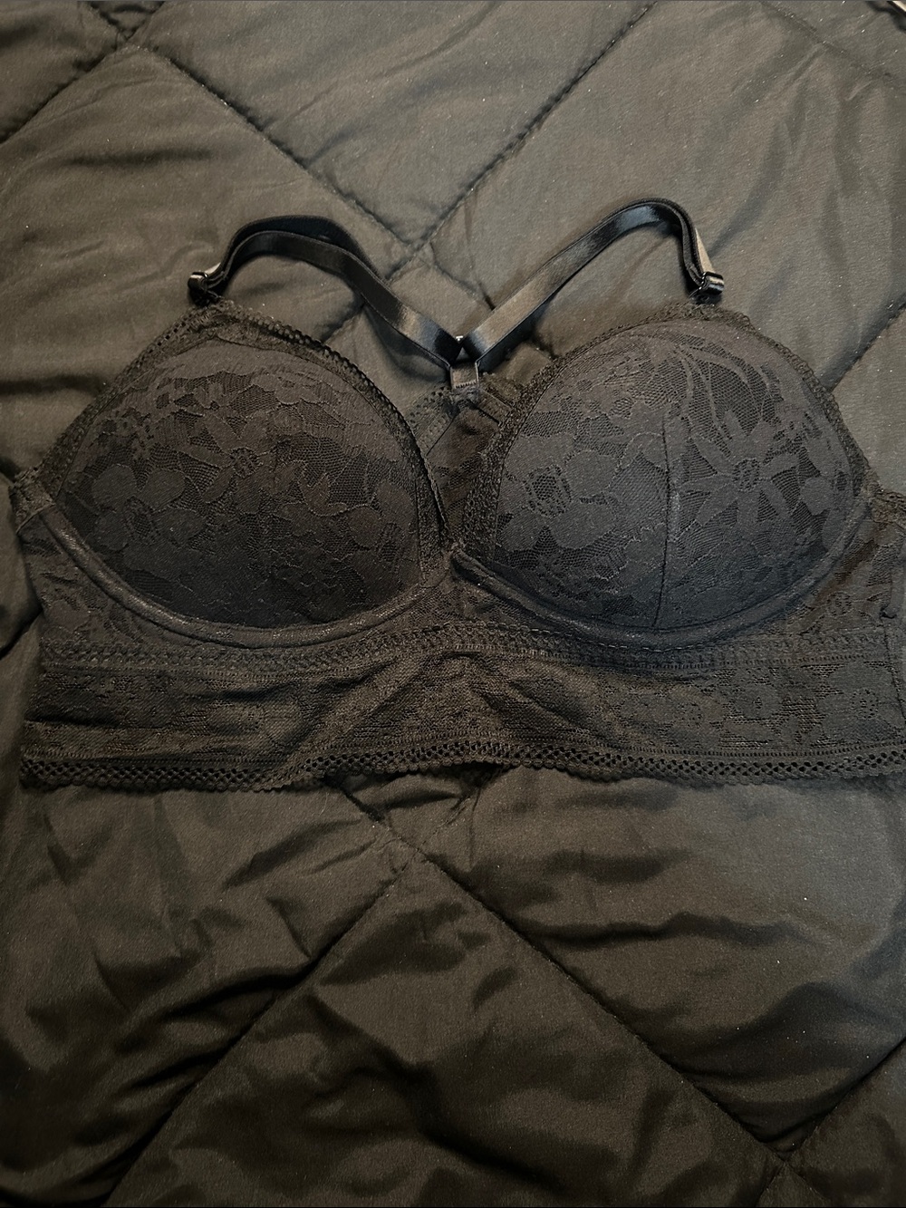 Victoria's Secret Racerback Lace
Bralette - Black
